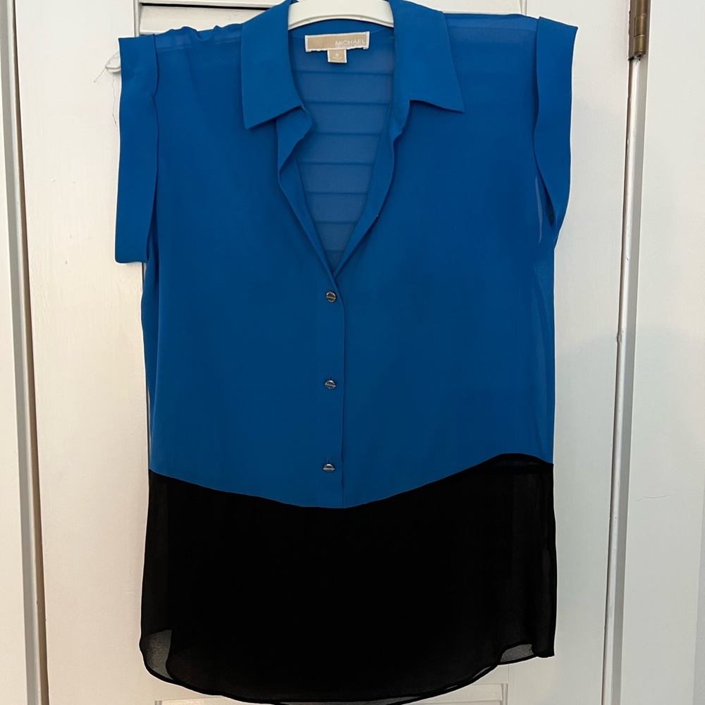 Michael Kors color block blouse